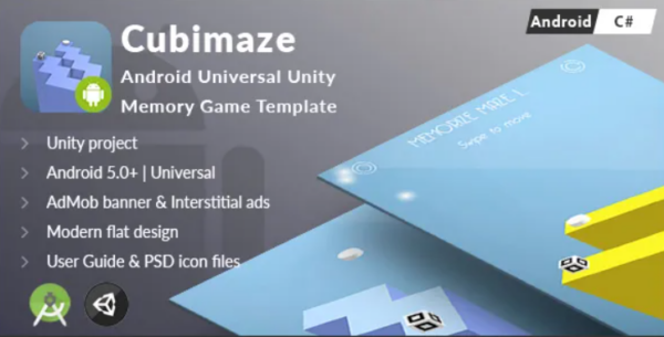 Cubimaze – Android Universal Unity 3D Memory Game Template (C#)