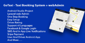 GoTaxi – Taxi Booking System + webAdmin