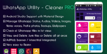 Whatsapp Utility – Cleaner Junk Files – AdMob