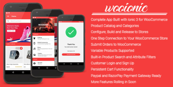 WooIonic v1.2.0 Ionic 3 App for WooCommerce