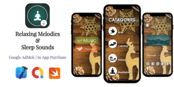 Relaxing Melodies & Sleep Sounds – Google AdMob – In App Purchase – iOS Source Code