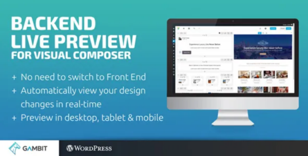 Backend Live Preview v1.2 Visual Composer