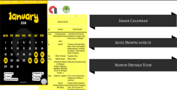 Calendar Image App