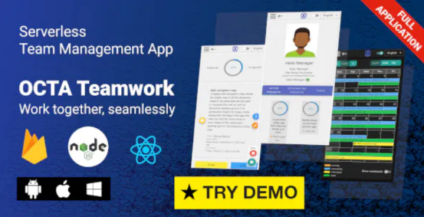 OCTA Teamwork – Firebase Team & Project Management App