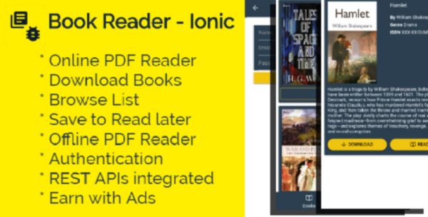Book Reader – Ionic 3 App