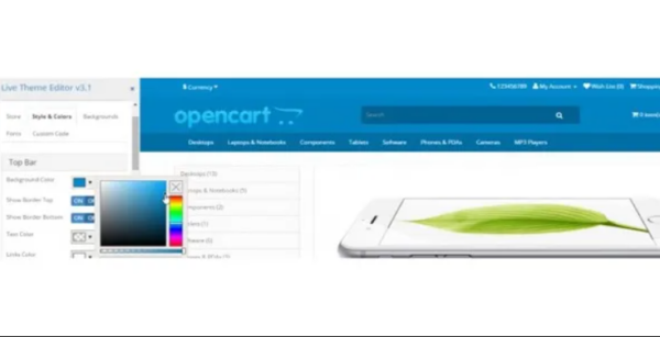 Live Theme Editor Opencart Extension