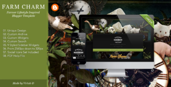 Farm Charm – Farm Village Style Blogger Template