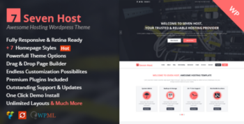 Seven Host – Hosting WordPress Template