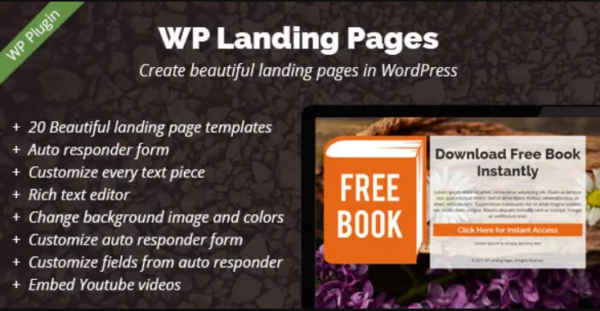 WP Landing Pages Pro – Codecanyon 19727042