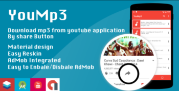 YouMp3 v1.3 Download mp3 from share button