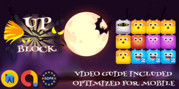 halloween Up block (Android Atudio + Admob)