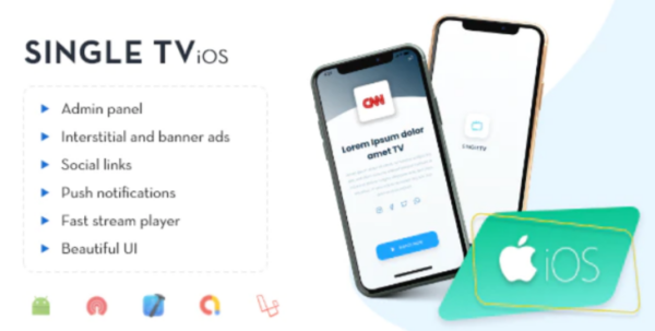 iOS – Single TV with Admin Panel