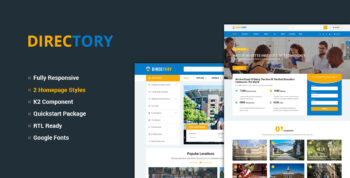 SJ Directory Customizable Directory Joomla Template