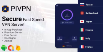 PIVPN – Fast Speed Proxy – In App Purchase – Google AdMob – Facebook Ads
