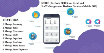 SPREE (Retail and Staff Management, Firebase Database Mobile POS) 1.75