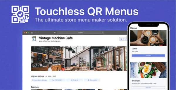 66QrMenu – Touchless QR Menu - Regular License 25.0.0