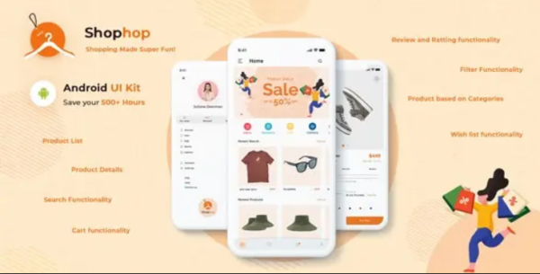 Shophop – eCommerce App UI Templates Android Kotlin