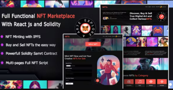 NFT TokiArt – Full NFT Marketplcae with (React and Solidity)