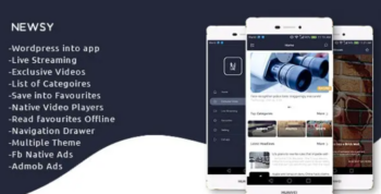 Newsy 1.1 Full Featured Native WordPress App