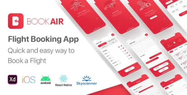 BookAir – Cross Platform Flights Booking App – React Native