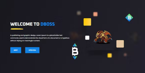 Dboss – NFT Drop Collection Template