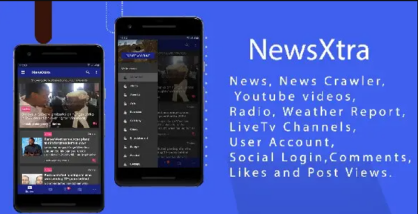 NewsExtra – Articles + Radio + Youtube + Weather + LiveTv