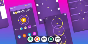 Bounce Up Android Game with Admob Ads + reward video + Android Studio + ready to publish