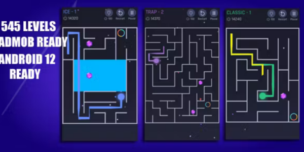 Labyrinth Puzzle Deluxe Unity Complete Project(545 Levels)