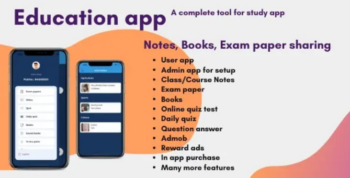 Education app with quiz + notes + exam paper sharing Android