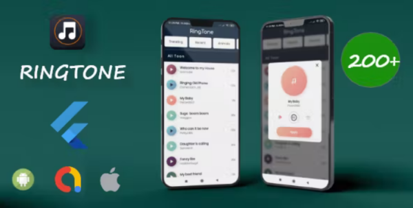 Ringtone – Flutter Ringtone app 1000+ from api with admob