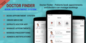 Doctor Finder – Book Appointment System with wordpress backend Android application