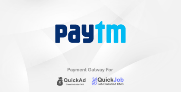 Paytm Payment Plugin For QuickCMS