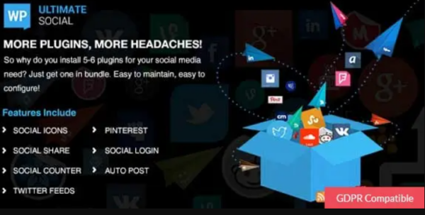 WP Ultimate Social 1.1.3 All in One Social Features’ Collection