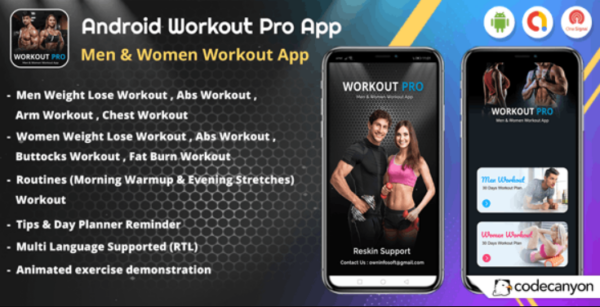 Android Workout Pro – Men Workout & Women Workout App v2