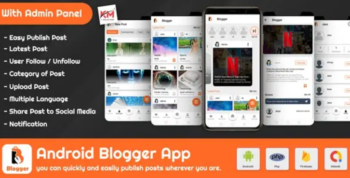 Android Blogger App – Blog & News Add Author With Admin Panel