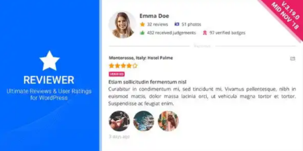 Reviewer WordPress Plugin 3.25.0