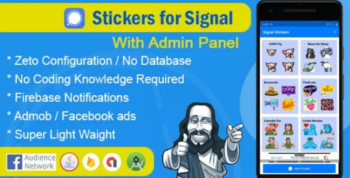 Stickers for signal app with admin panel