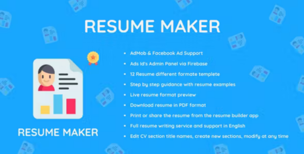 Resume PDF Maker – AdMob, Facebook ads