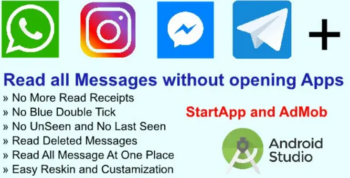 Unseen-Read all Messages without opening Apps for WhatsApp,Instagram,Messenger