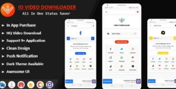 IO Video Downloader – All In One Status Saver Without Watermark + [ In-App Purchase ]