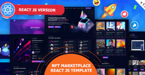 ArtSea – React Js NFT Marketplace Template