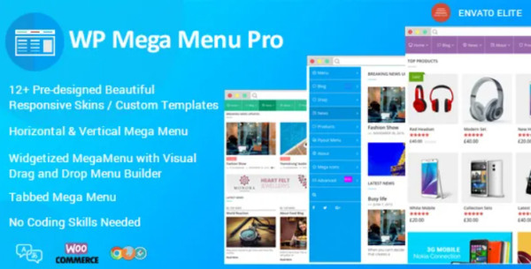 WP Mega Menu Pro 2.1.2 Responsive Mega Menu Plugin for WordPress