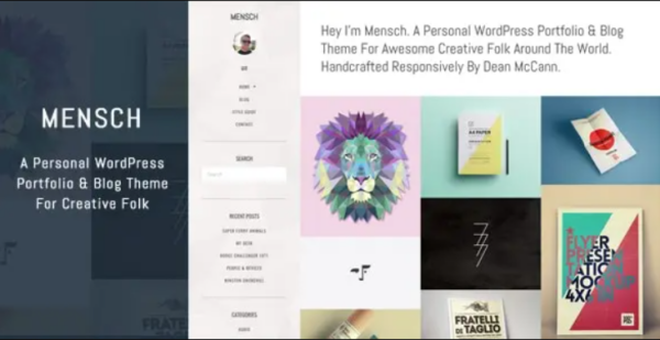 Mensch – A Personal WordPress Portfolio & Blog