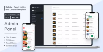 Delisty – Food Delivery App with Laravel Orchid Admin Panel