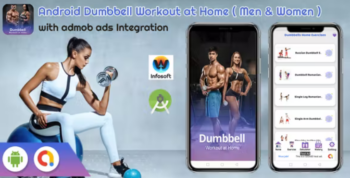 Android Dumbbell Workout at Home – Bodybuilding Gym Workout (fitness app)