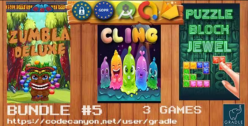 Bundle #5 – 3 Games (Admob + GDPR + Android Studio)