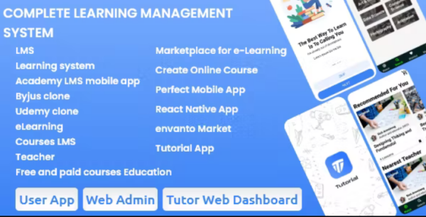 Learning Management System – LMS – Byjus – Udemy – eLearning – Course – Education – Tutorial App