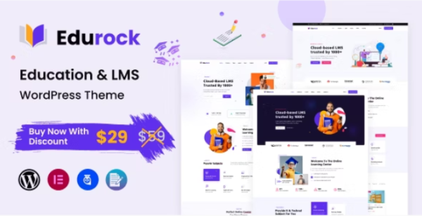 Edurock - Education WordPress Theme 1.0.9