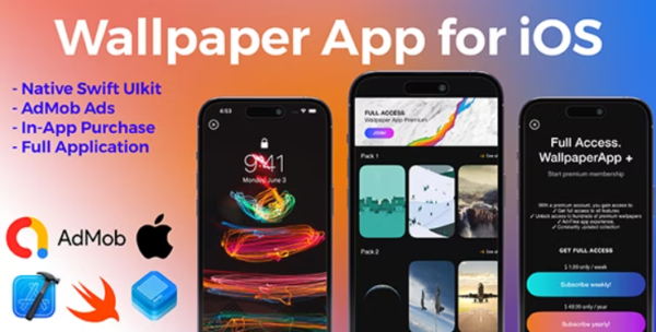 Full-Featured iOS Wallpaper App - Swift Based, AdMob & In-app Purchase Integrated, Full Source Code