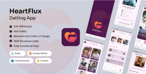 HeartFlux - Dating app | Flutter App